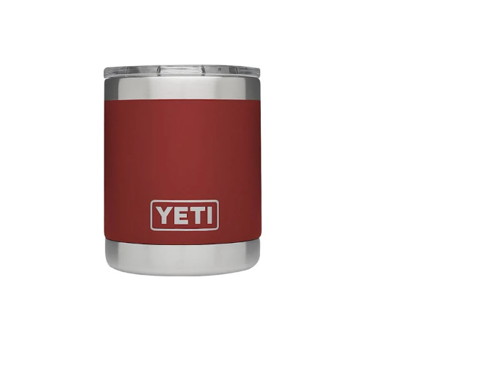 Yeti Rambler Lowball Tumbler, Brick Red - 10 oz