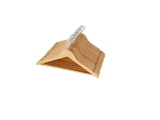 AmazonBasics Wood Suit Hangers - 30 Pack, Natural
