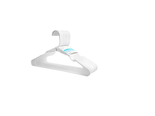 Room Essentials Plastic Standard Hangers, white - 18 pack