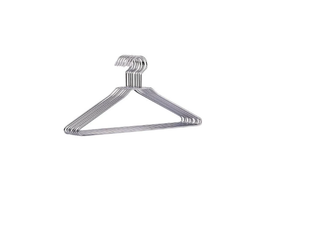 Organize It All 1363w-6 Chrome Finished Hangers - 8 count