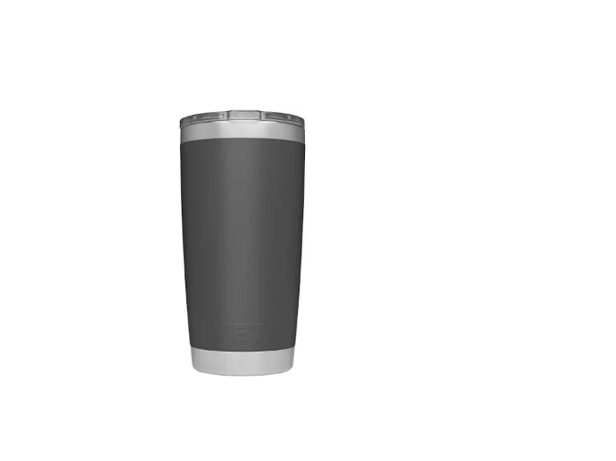 YETI Rambler Tumbler with Magslider Lid, Charcoal, 20 oz Capacity